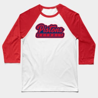 Detroit Pistons 02 Baseball T-Shirt